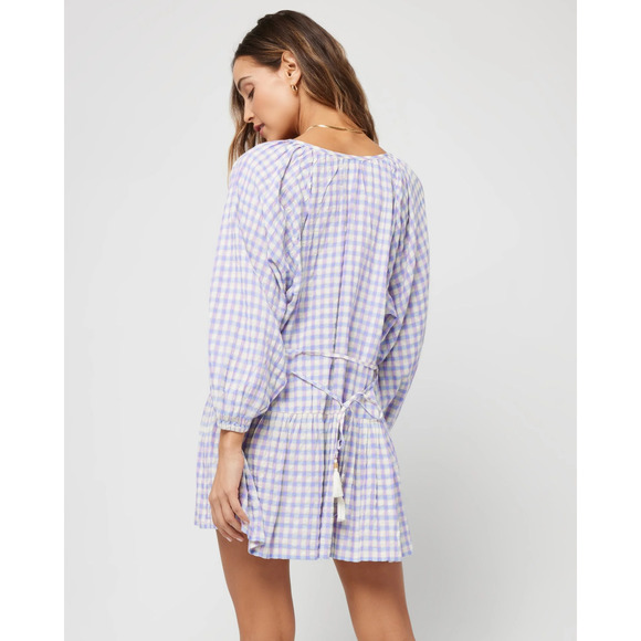 NWT - L*Space (by REVOLVE) Vida Dress in Park Slope Gingham SMALL MSRP: $139 - Picture 5 of 6
